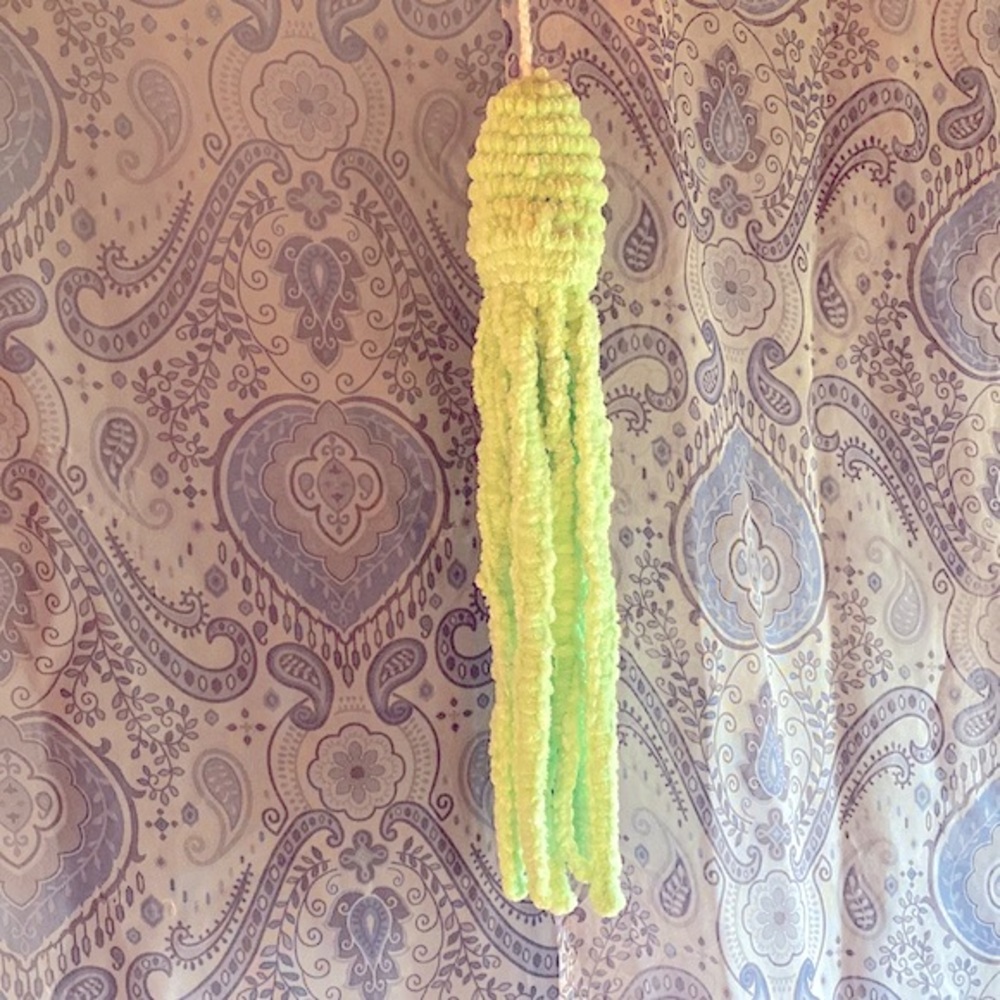 Large Beautiful Unique Hand Crafted Macrame Style Custom Hanging Jelly Fish